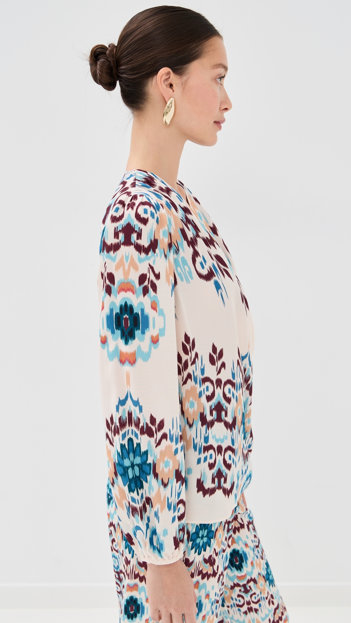 Jocelyn Top Mirage Ikat Biscotti Beige