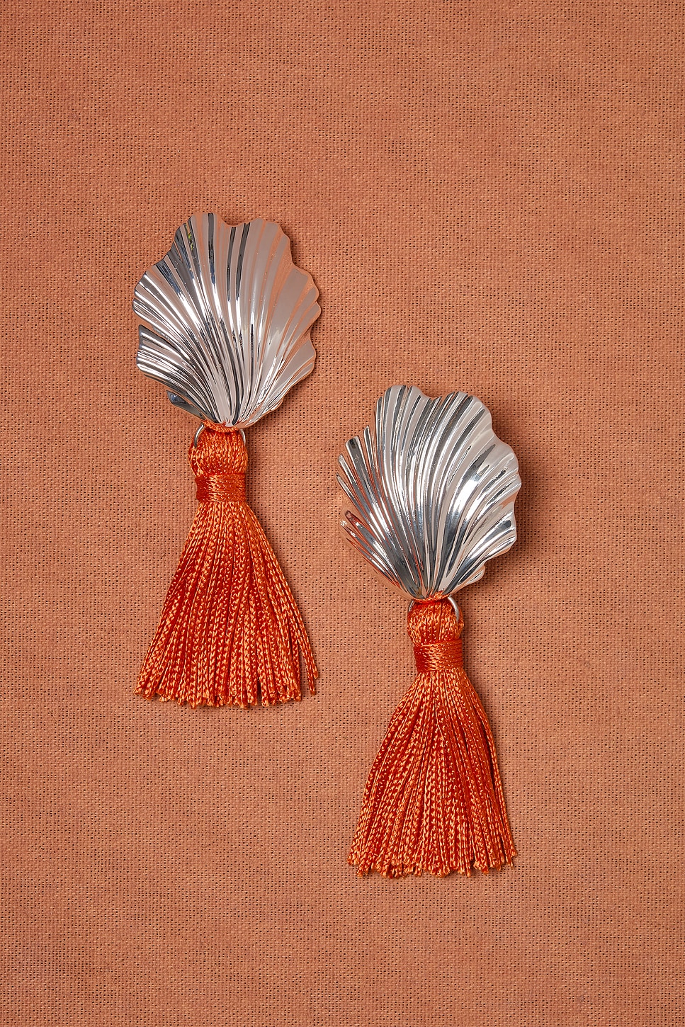 Julietta for FWRD Coquille Earrings in Orange