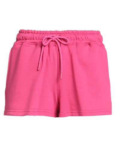 Woman Shorts & Bermuda Shorts Fuchsia Size M Cotton