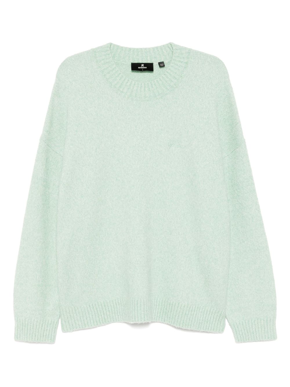 Represent marled-knit jumper - Green