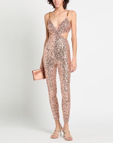 Woman Jumpsuit Blush Size 4 Polyester, Elastane