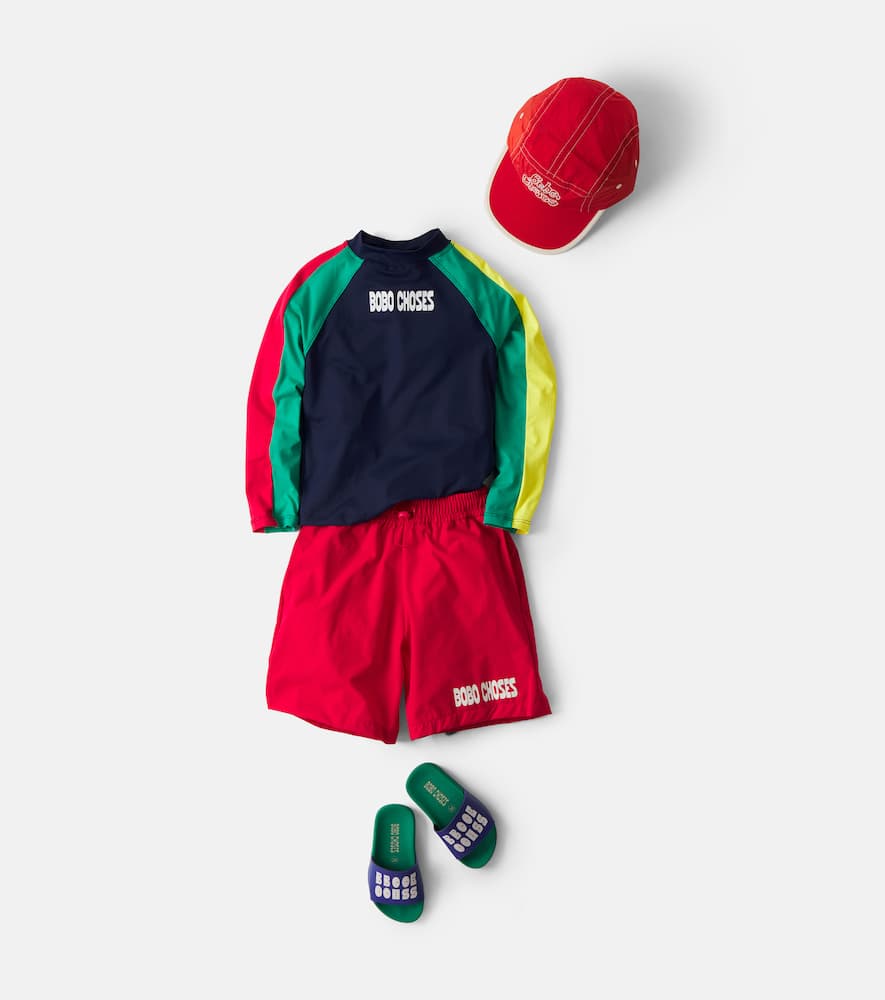 Logo swim trunks