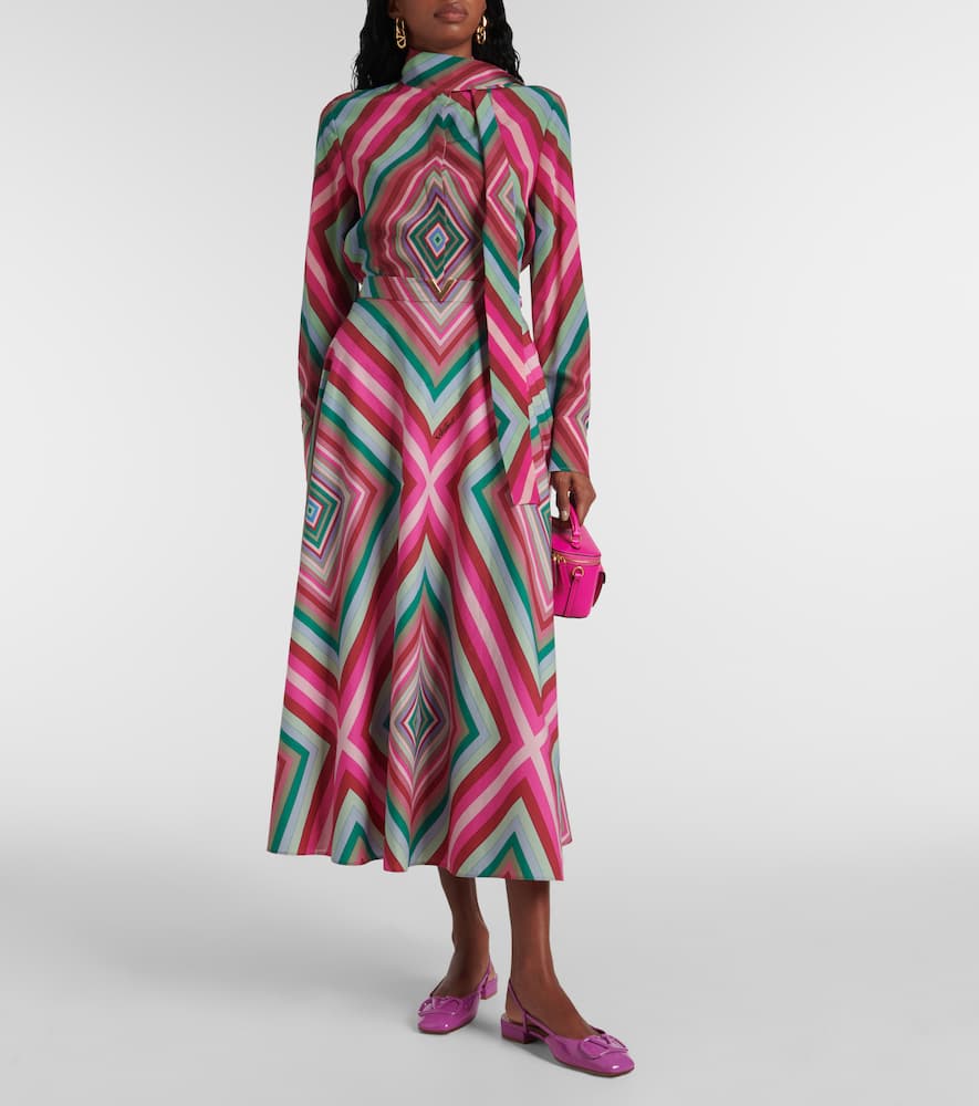 Rhombus 75 cotton poplin maxi skirt