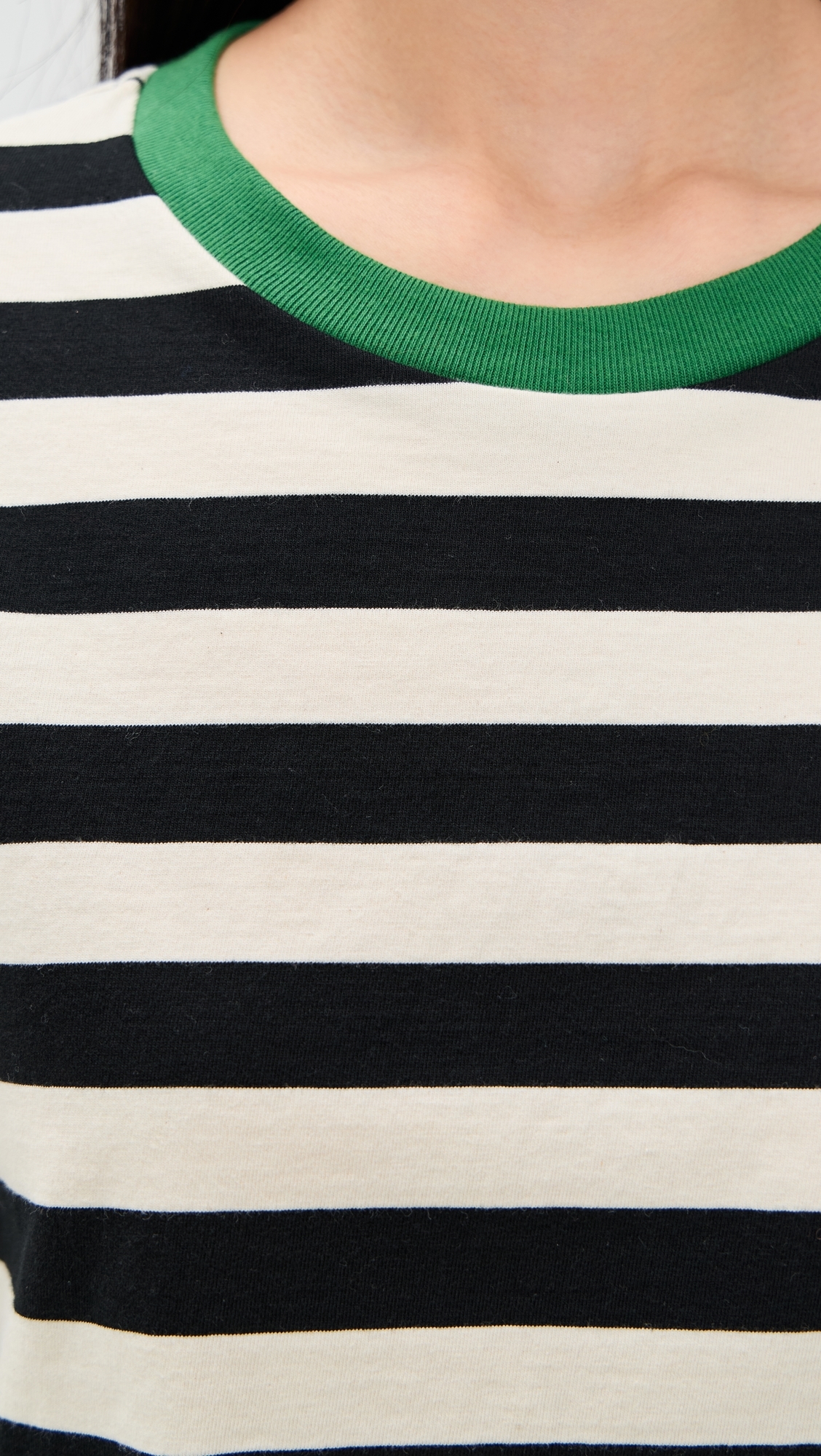 Cricket Striped Tee Black/Ivory