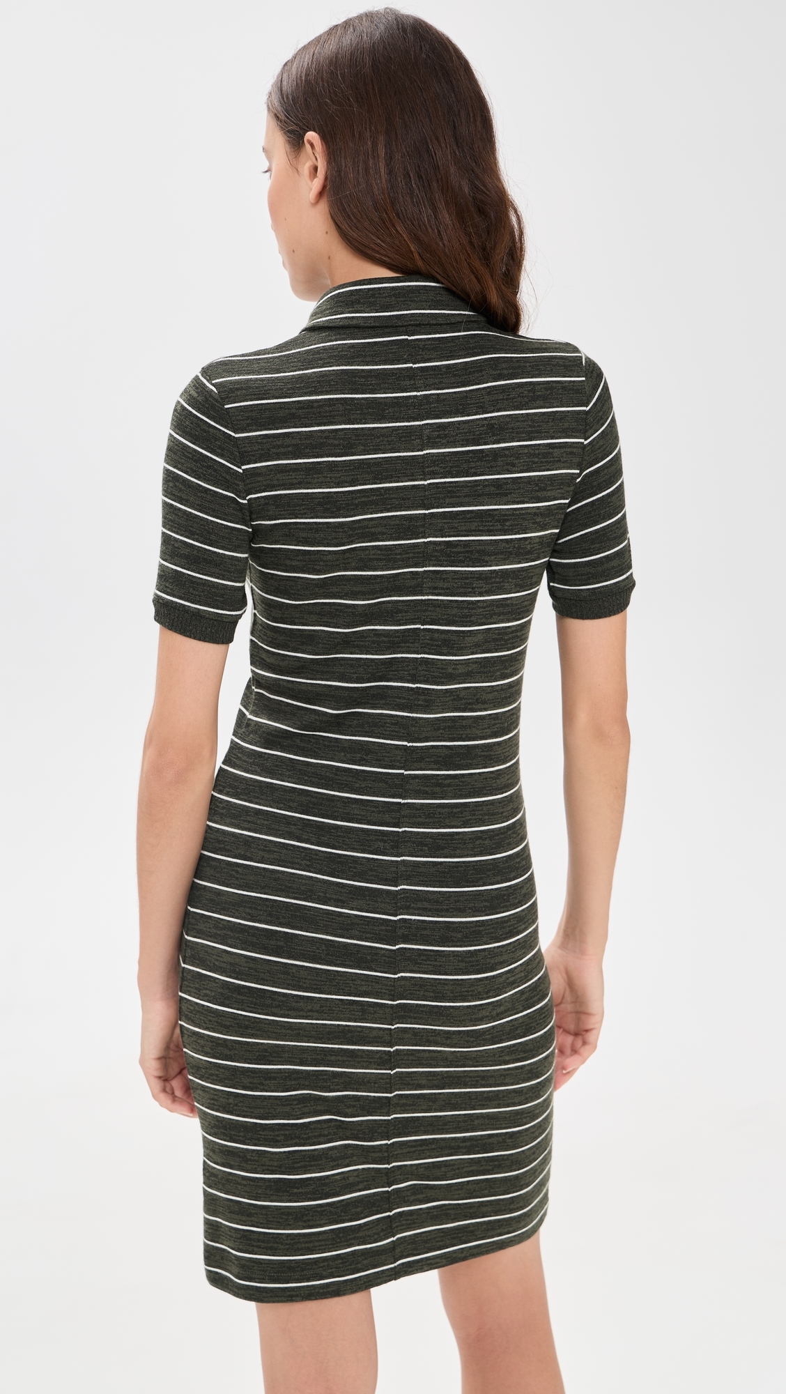 The Knit Stripe Polo Mini Dress armmt
