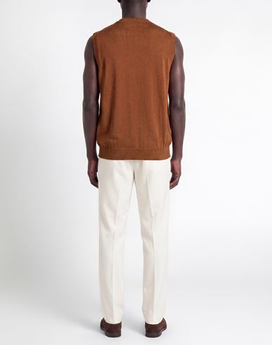 Man Sweater Brown Size 36 Wool