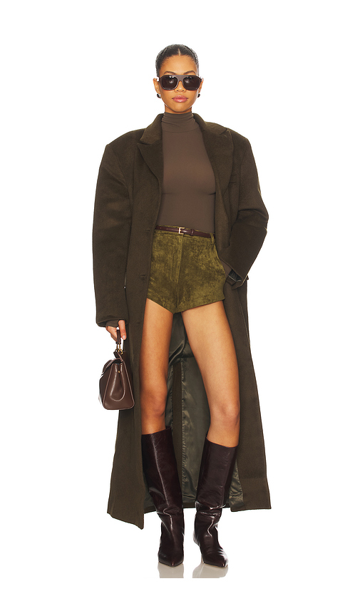 Nakedvice The Isla Coat in Olive. - S also in L