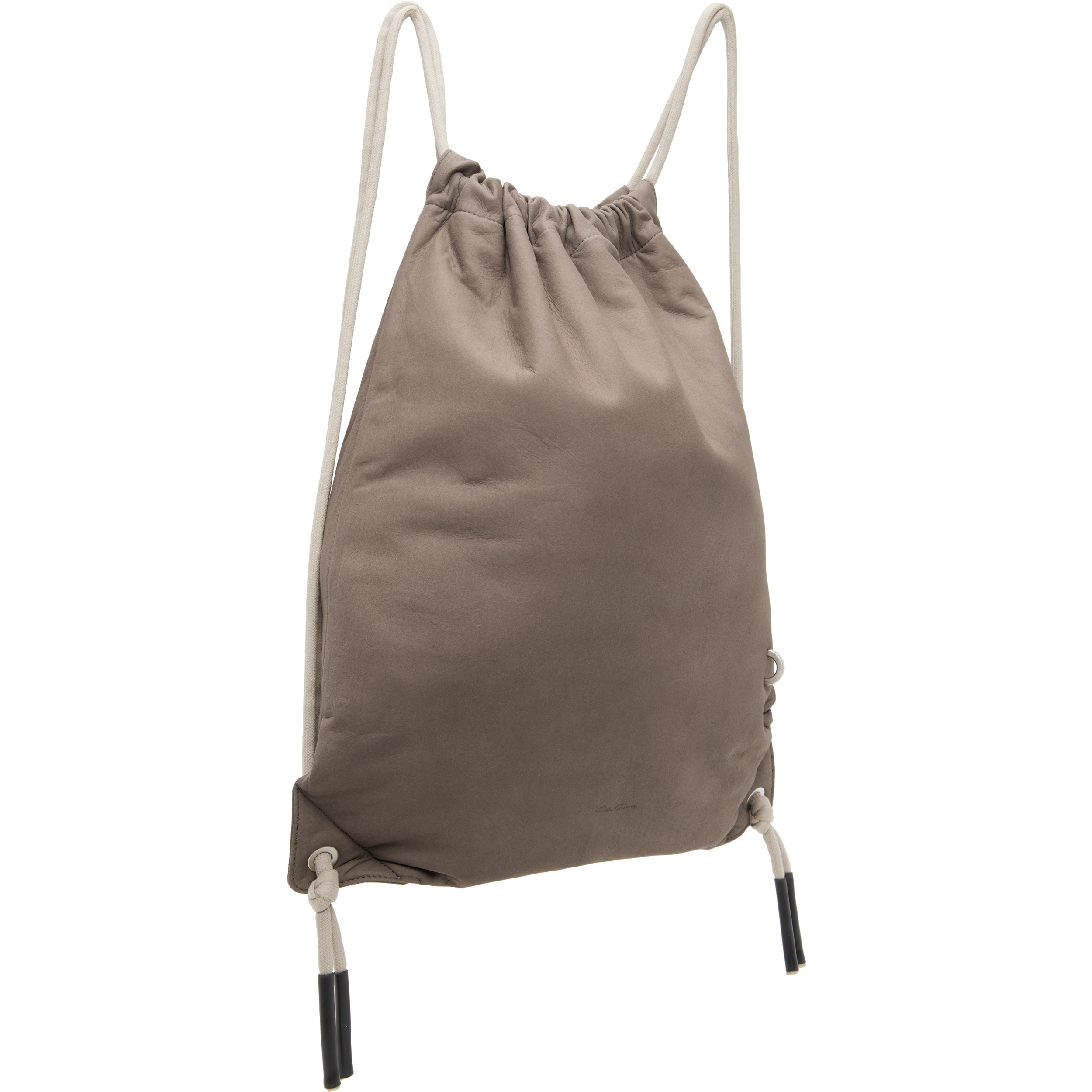 Gray Tower Drawstring Backpack