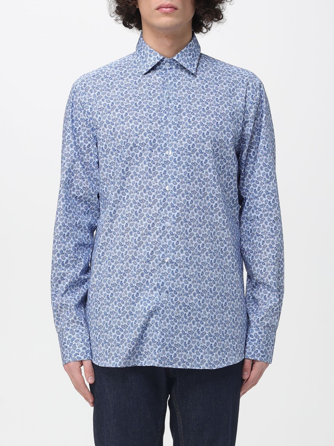 Shirt Men color Blue