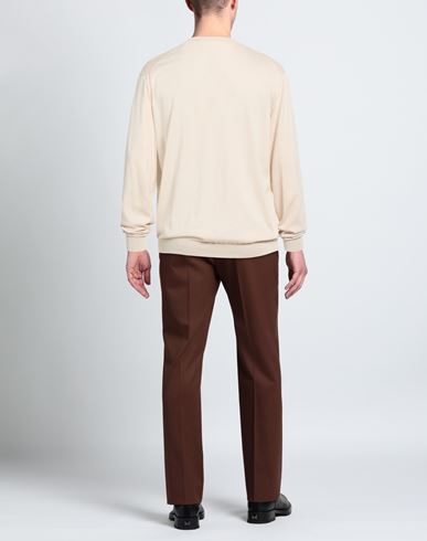 Man Sweater Beige Size 44 Cotton