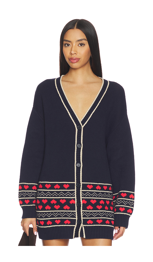 Stitches & Stripes Tyler Cardigan in Cadet Combo. M also in L