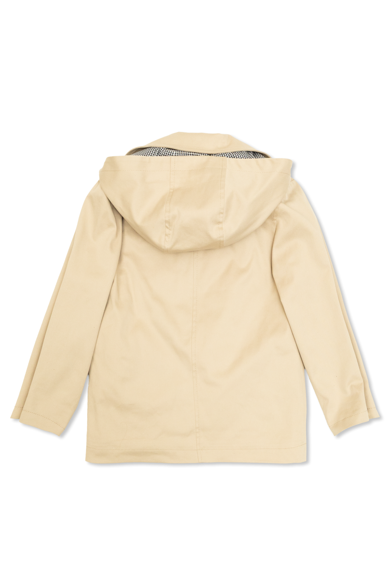 Trench Coat With Logo, Unisex, Beige