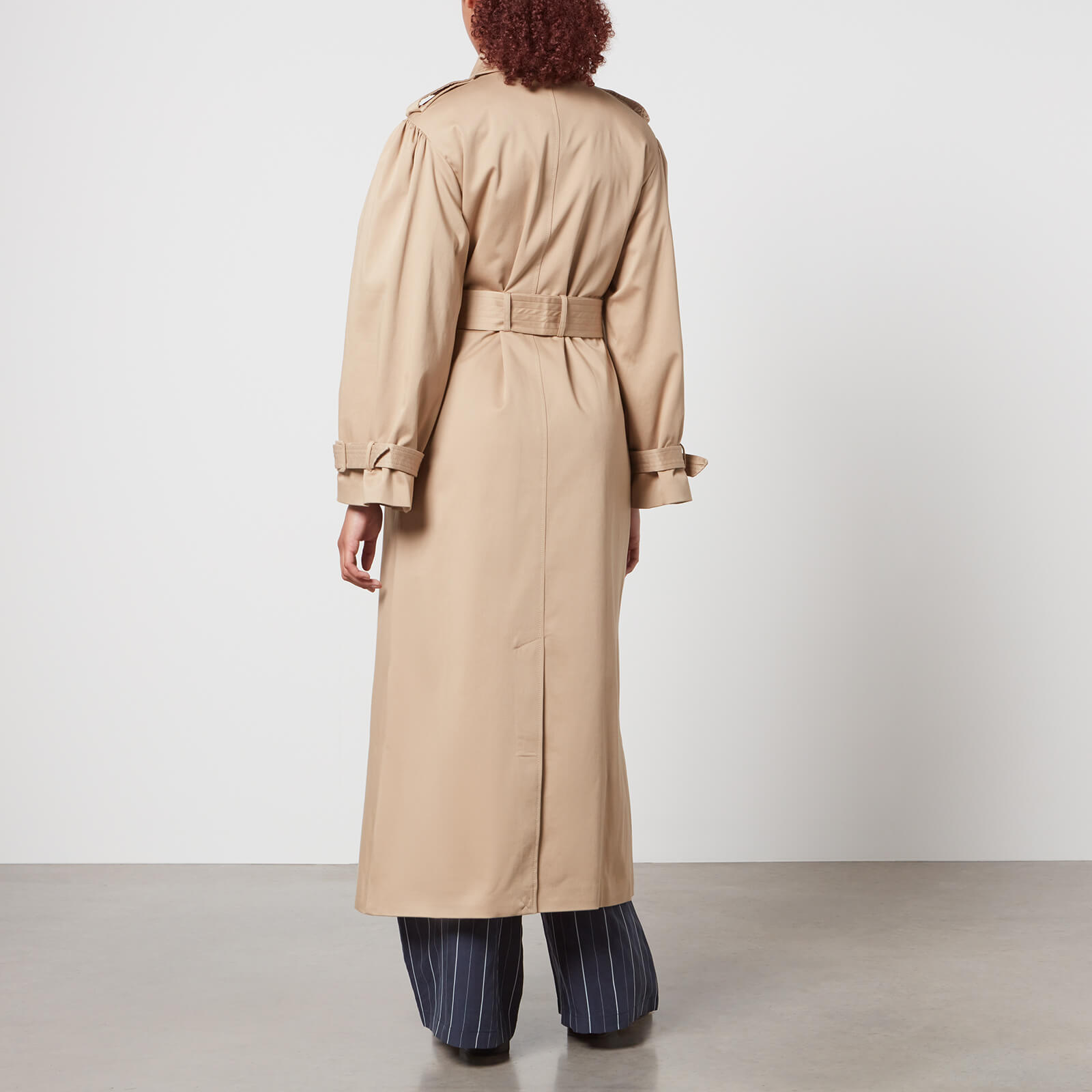 Aligne Julia Stretch-Cotton Gabardine Maxi Trench Coat