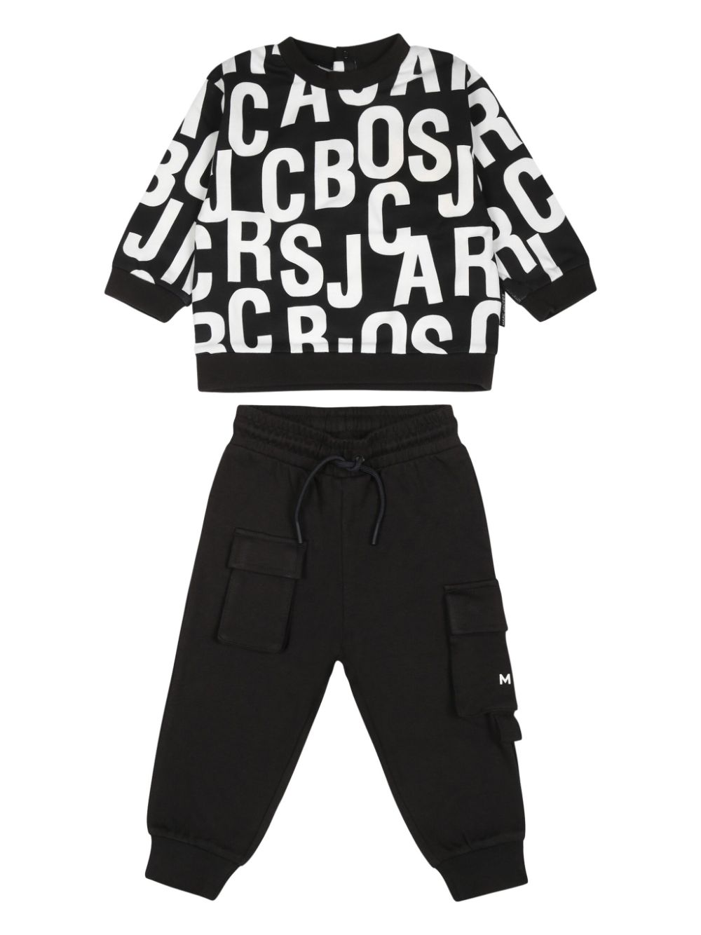 Monogram tracksuit set - Black
