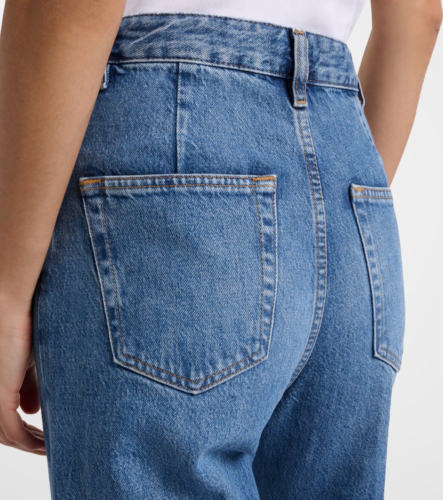 Slice high-rise flared jeans