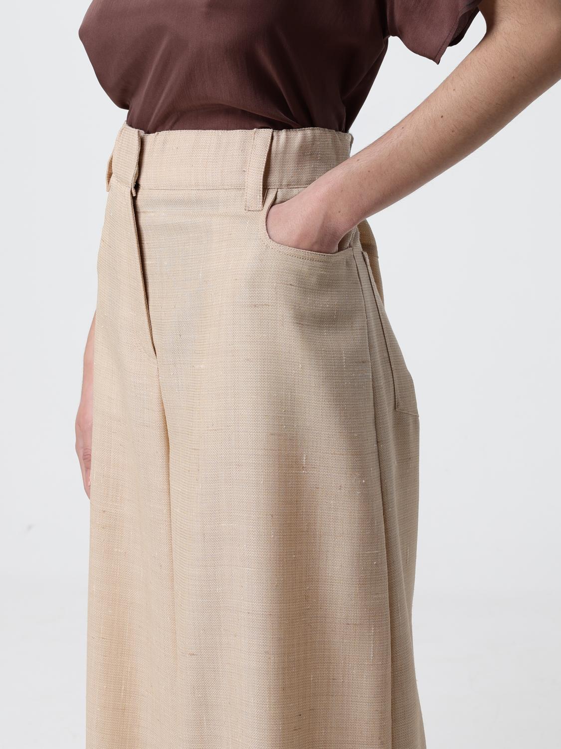 Pants Woman color Beige
