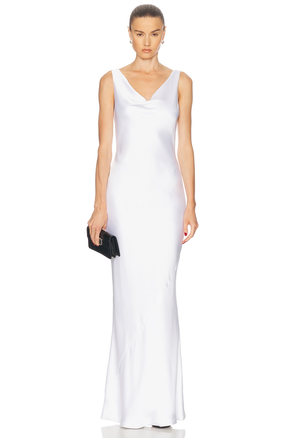 Norma Kamali Maria Gown in White. - L also in XS
