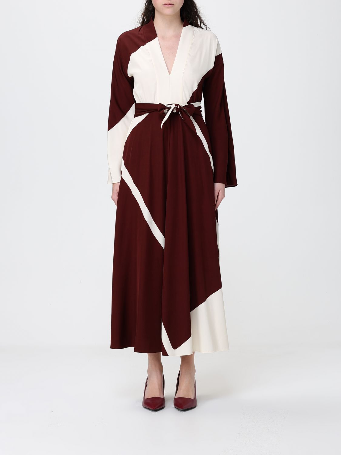 Dress Woman color Burgundy