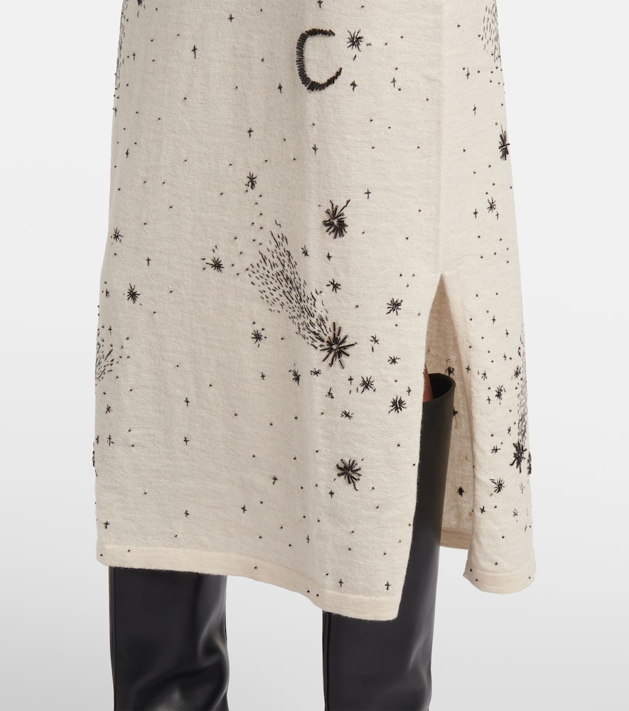 Ellima printed wool and silk maxi dress