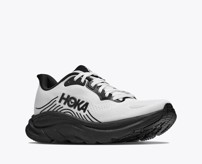 HOKA Men's Clifton 11 Shoes in White/Black