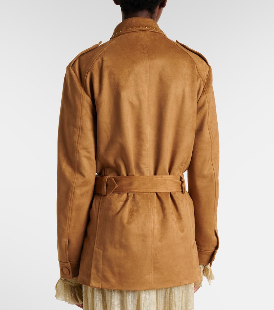 Studded belted field jacket