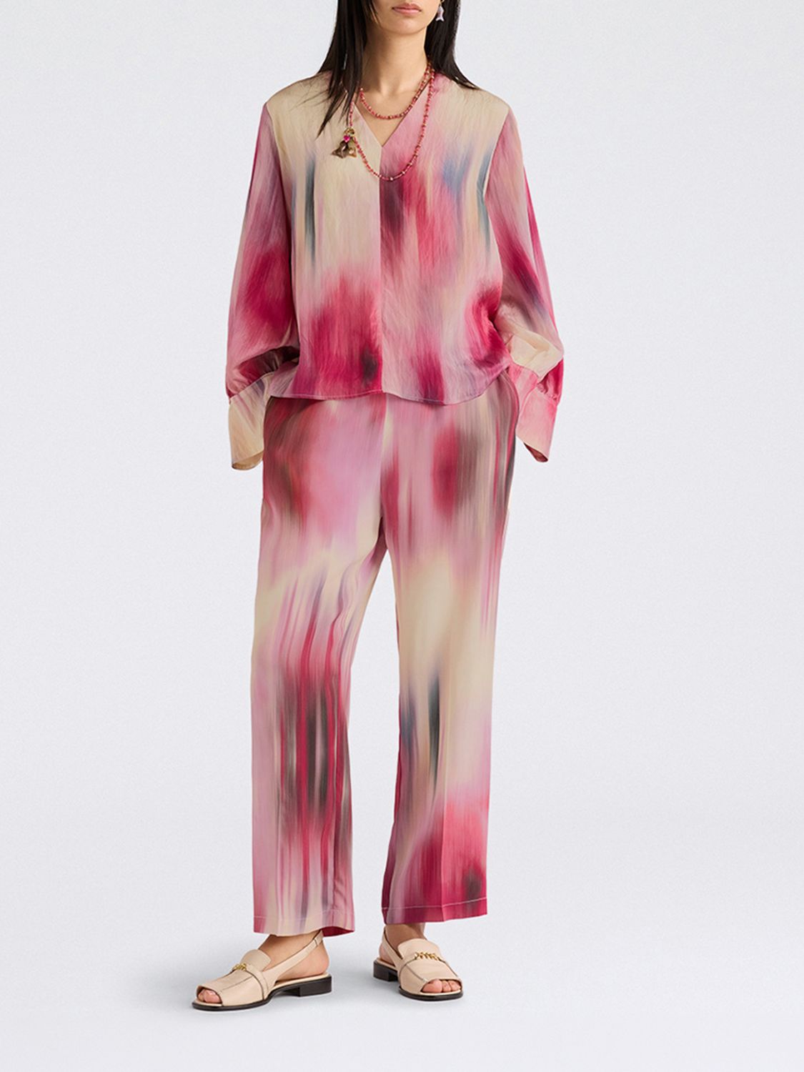 MOMONÌ Pants Woman color Fuchsia