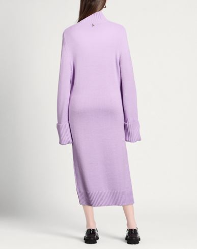 Woman Midi dress Lilac Size 2 Acrylic, Polyamide, Wool