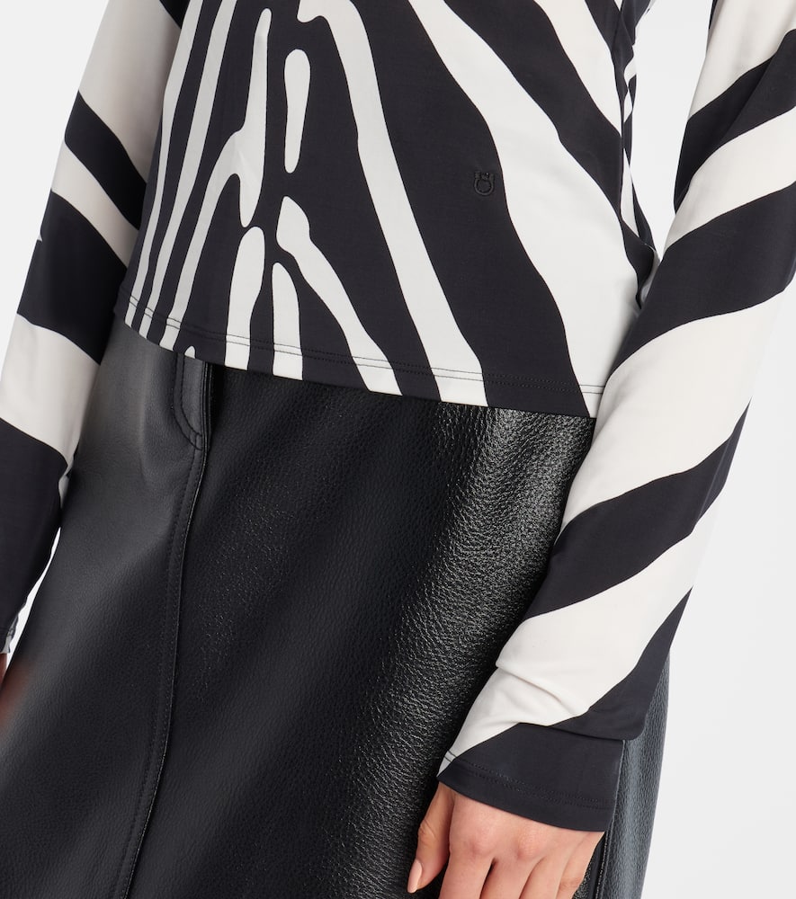 Zebra-print top