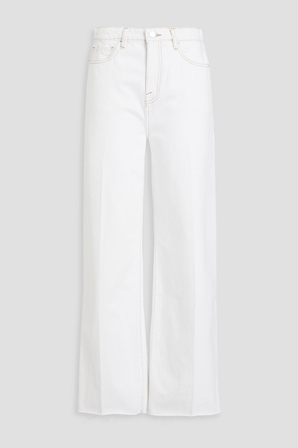 High-rise wide-leg jeans - White - 32