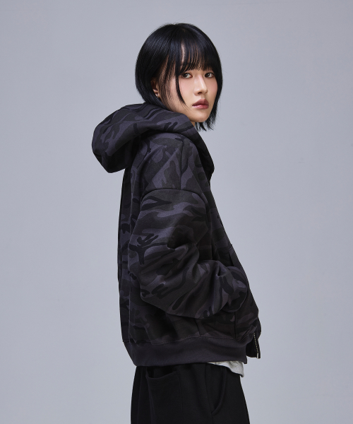 88 Crop Hooded Zip-Up