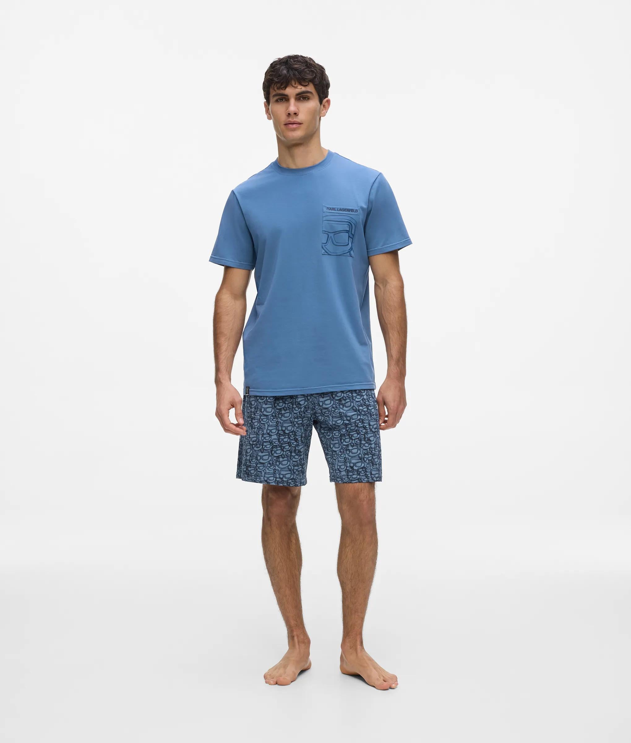 Karl Lagerfeld - Ikon Shorts And T-shirt Pajama Set, Man