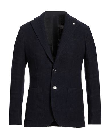 L. b.m. 1911 Man Blazer Navy Size 38 Virgin Wool, Nylon, Viscose