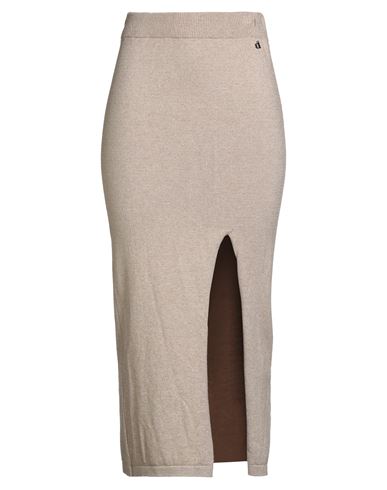Woman Midi skirt Beige Size M Viscose, Metallic Polyester, Polyamide, Polyester