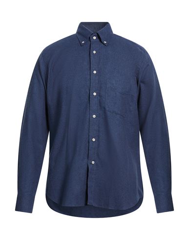 Man Shirt Navy Size 17 ½ Cotton