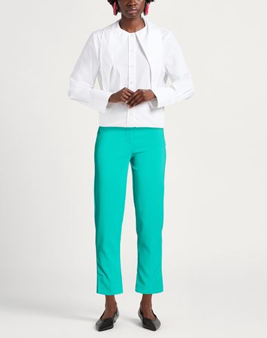 Woman Pants Emerald green Size 2 Polyester, Elastane