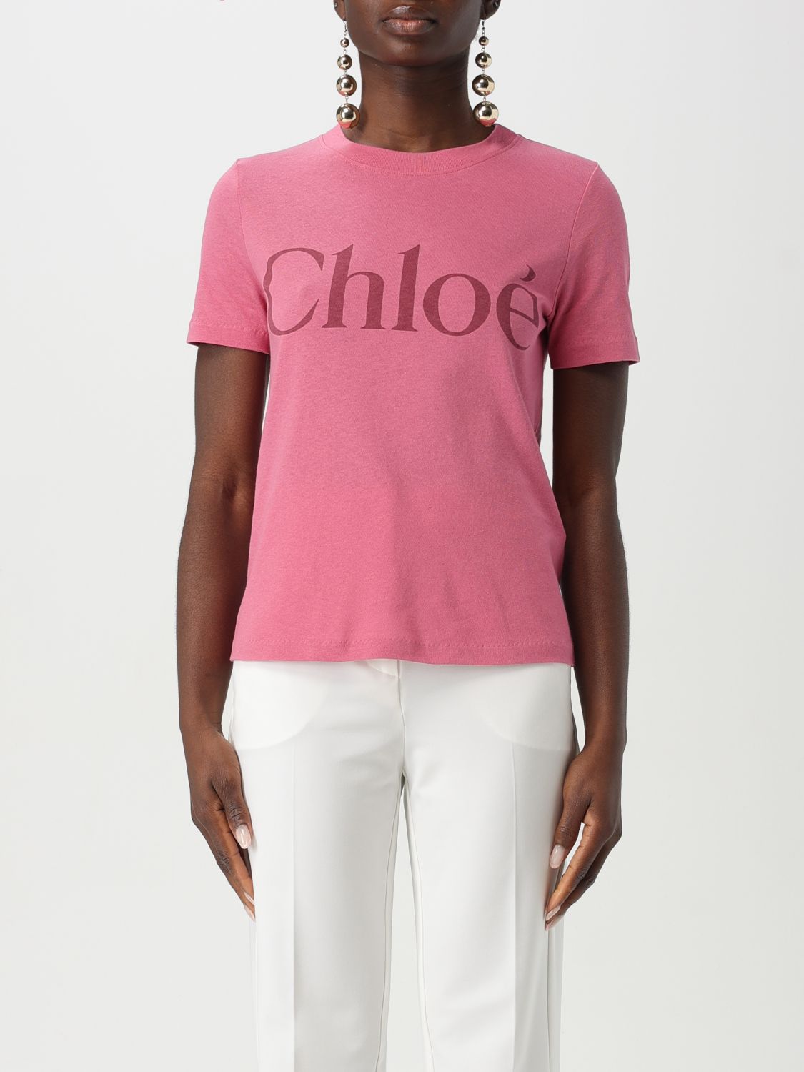 Logo-print T-shirt - Pink