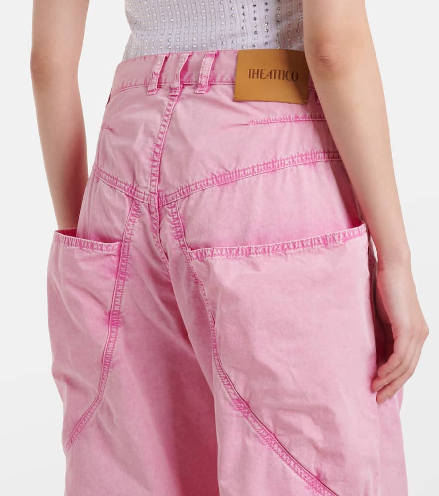 Diana asymmetric cotton canvas jeans