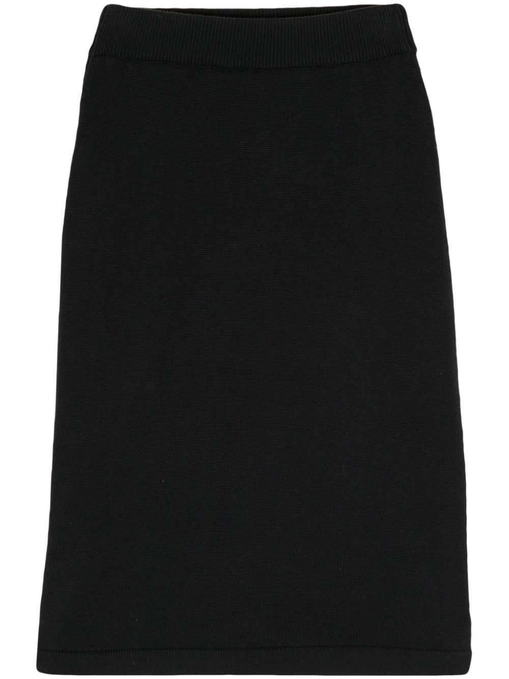 2000 knitted midi skirt - Black
