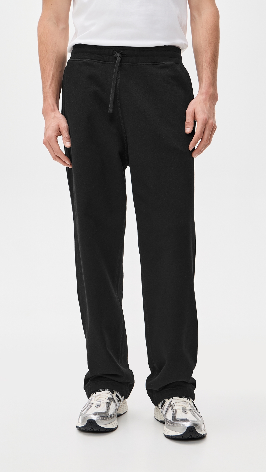 Midweight Terry Relaxed Sweatpants Black