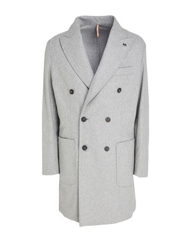 Roberto P Luxury Man Coat Light grey Size 42 Wool