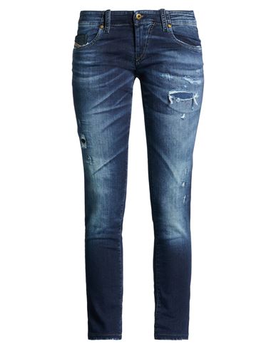 Woman Jeans Blue Size 25 Cotton, Polyester, Elastane, Cow leather