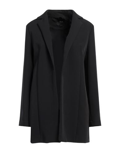Woman Blazer Black Size 4 Polyester, Elastane
