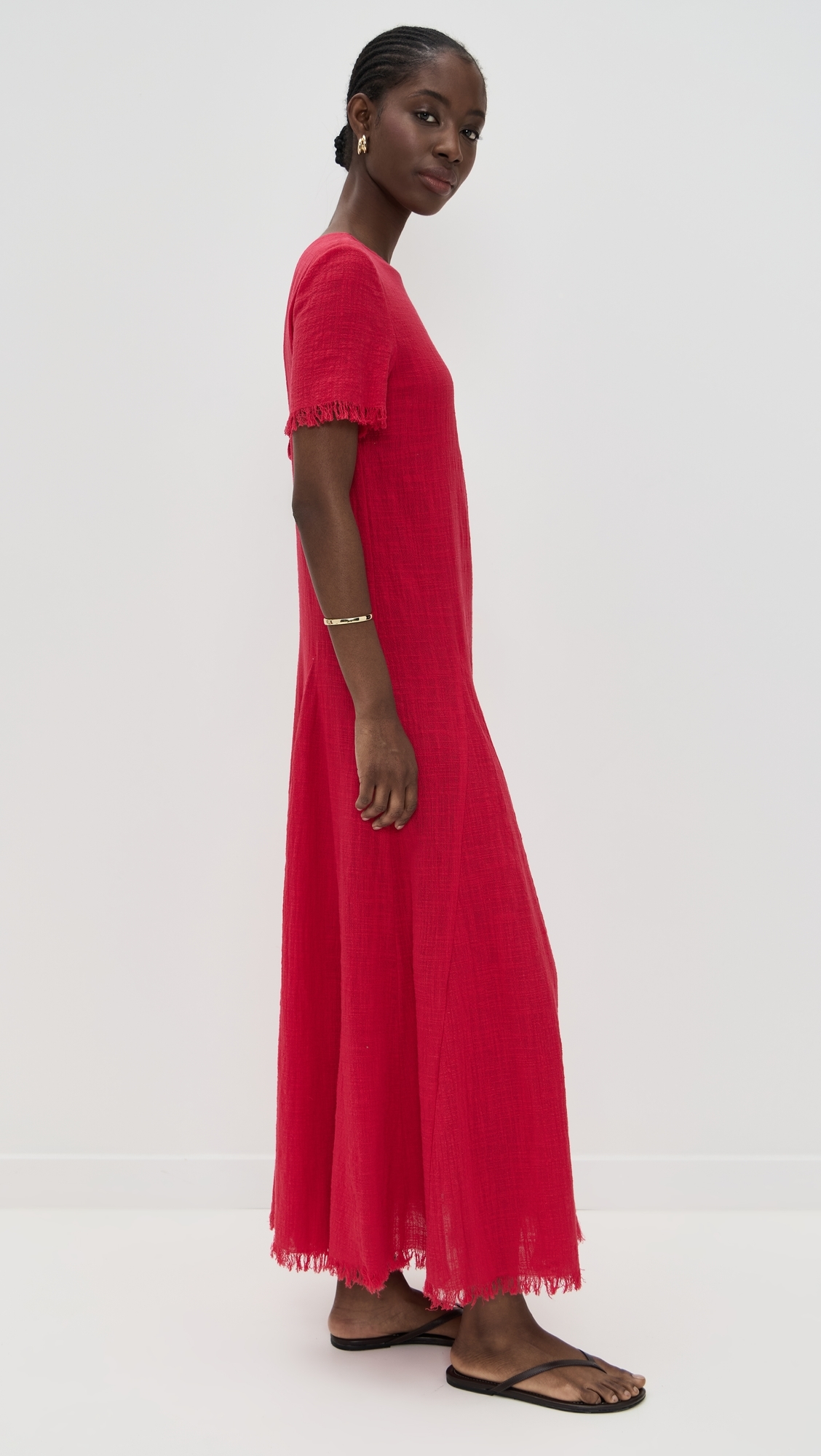 STAUD Le Havre Dress Cherry L