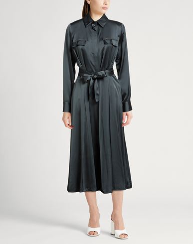 Woman Midi dress Deep teal Size 2 Viscose, Wool, Ecobrass
