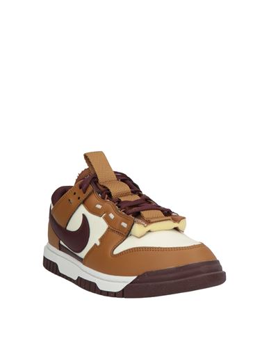 Man Sneakers Camel Size 12.5 Leather, Synthetisches Material