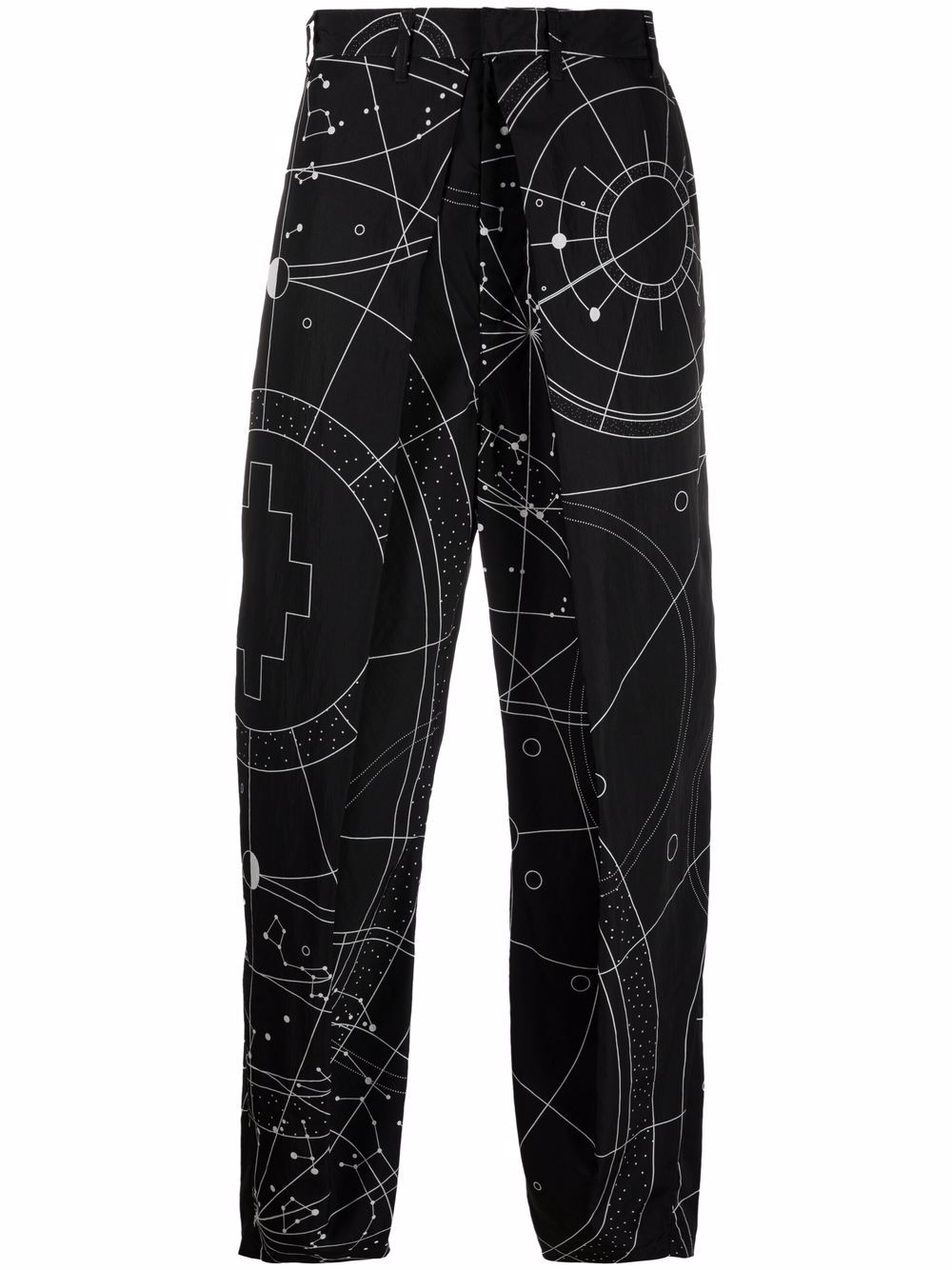 All over Astral pleated chinos - Black