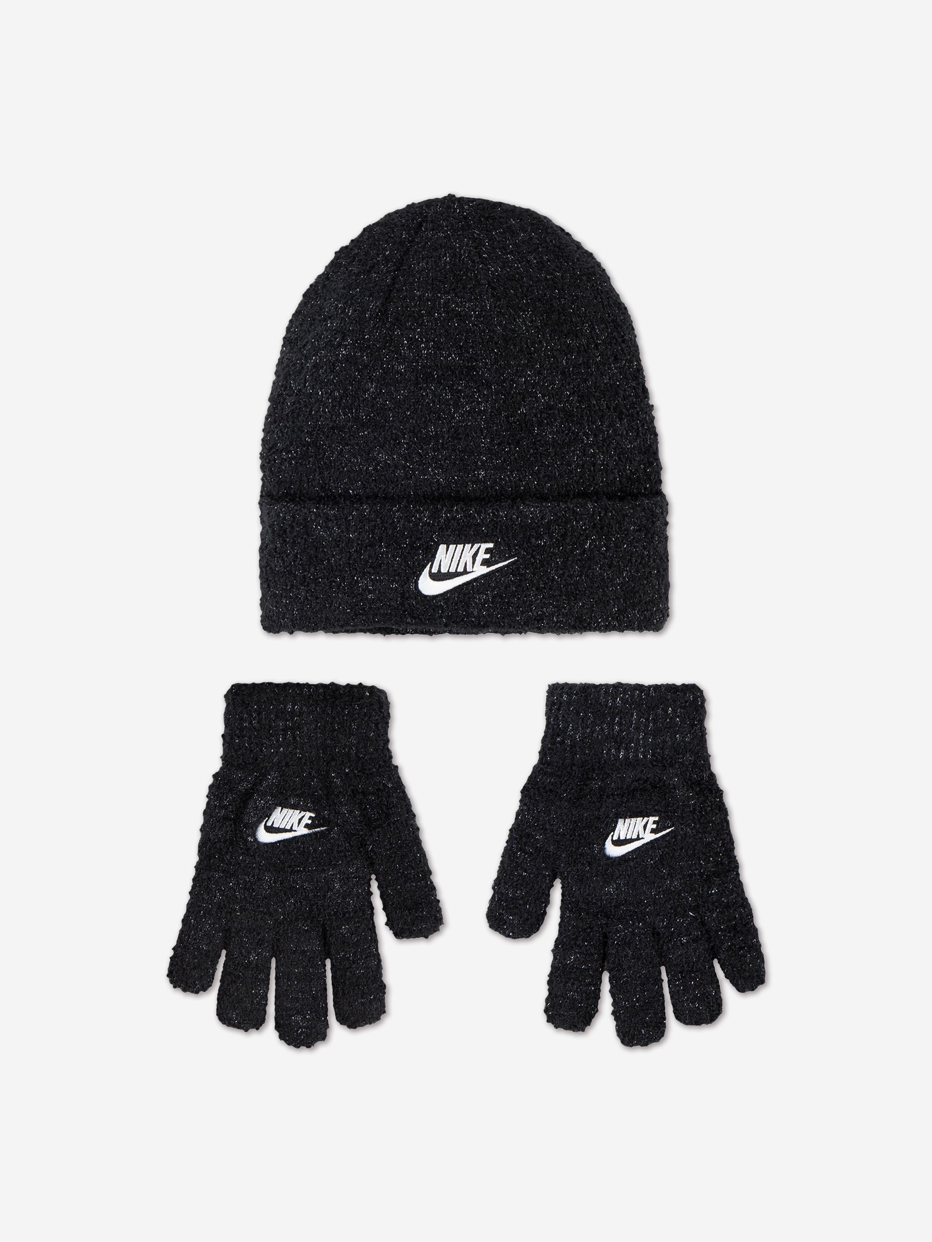 Girls Twinkle Cozy Apex Beanie and Glove Set in Black