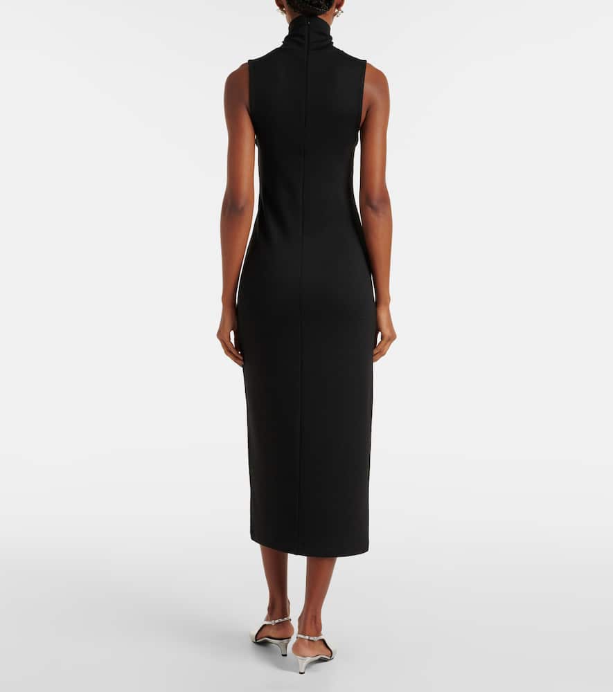 Turtleneck midi dress