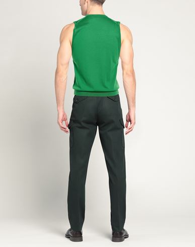 Man Sweater Green Size 36 Merino Wool