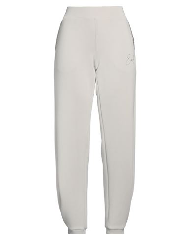 Ea7 Woman Pants Light grey Size L Polyester, Modal, Elastane
